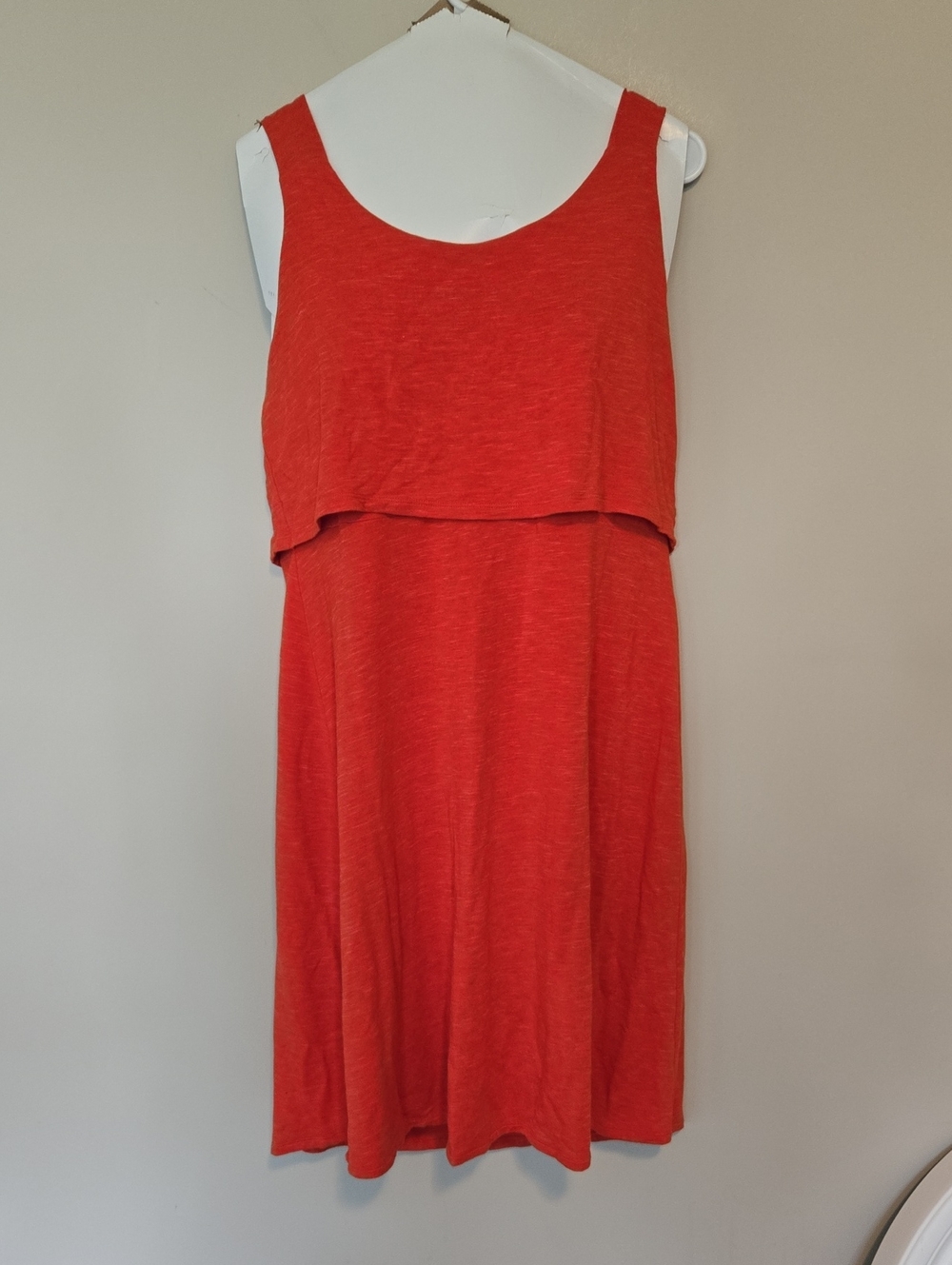 CAbi Orange Sleeveless Midi Dress